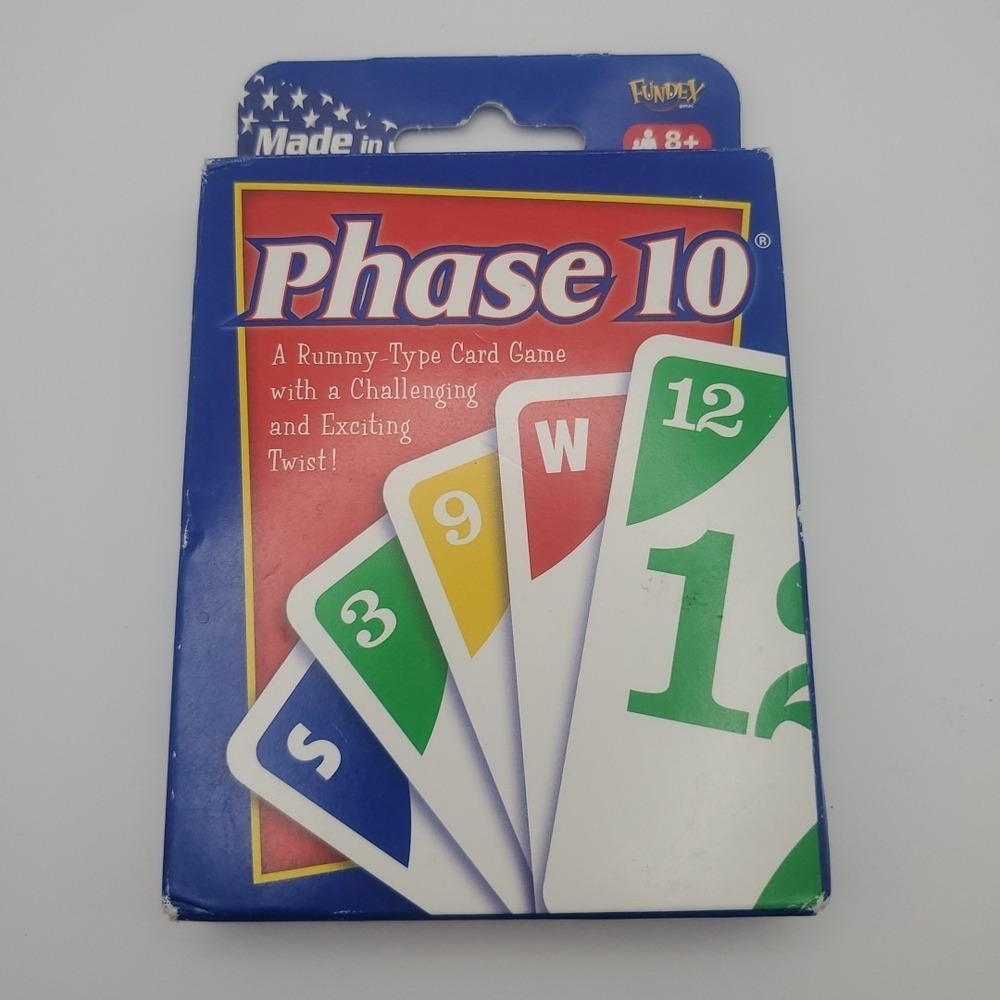 Phase 10 Card Game 2007 Fundex Rummy Style Game 8+ 2-6 players - SEALED